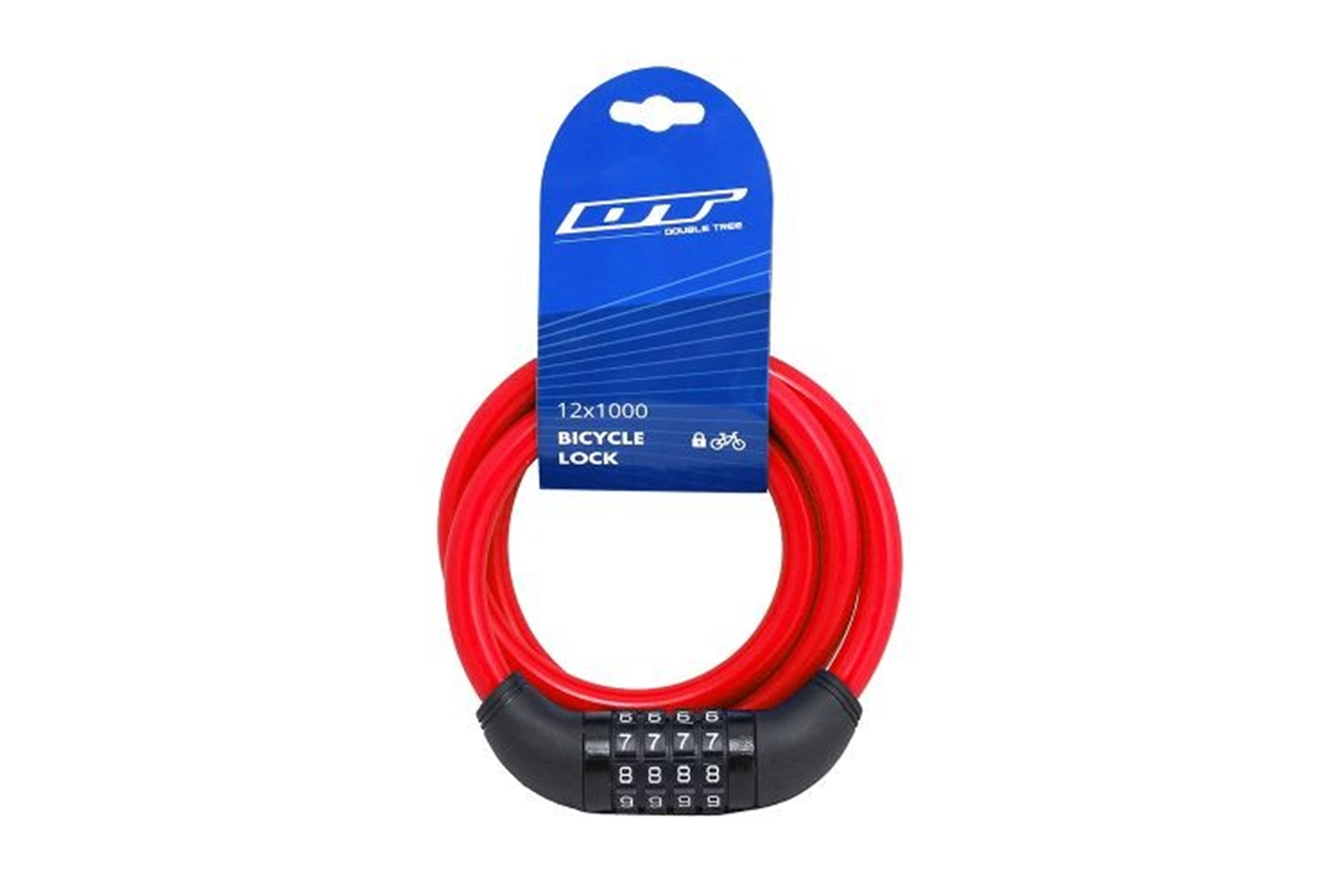 Kilit - LUKO, Şifreli,12x100, Kırmızı