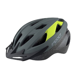 İMPACT Kask - IMPACT, VERNION, Işıklı, Füme-Lime, L Yetişkin