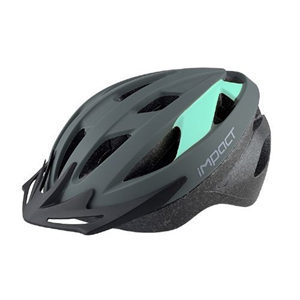 İMPACT Kask - IMPACT VERNION, Işıklı, Siyah-Açık Mavi, M Yetişkin