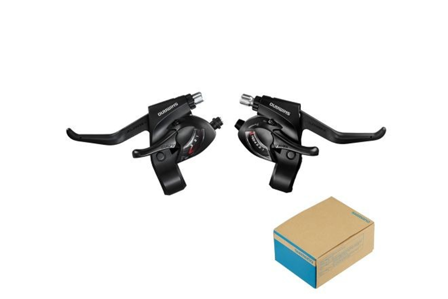 SHİMANO Vites+Fren Kolları - STEF-41, 3x7'li, Kutulu, SHIMANO